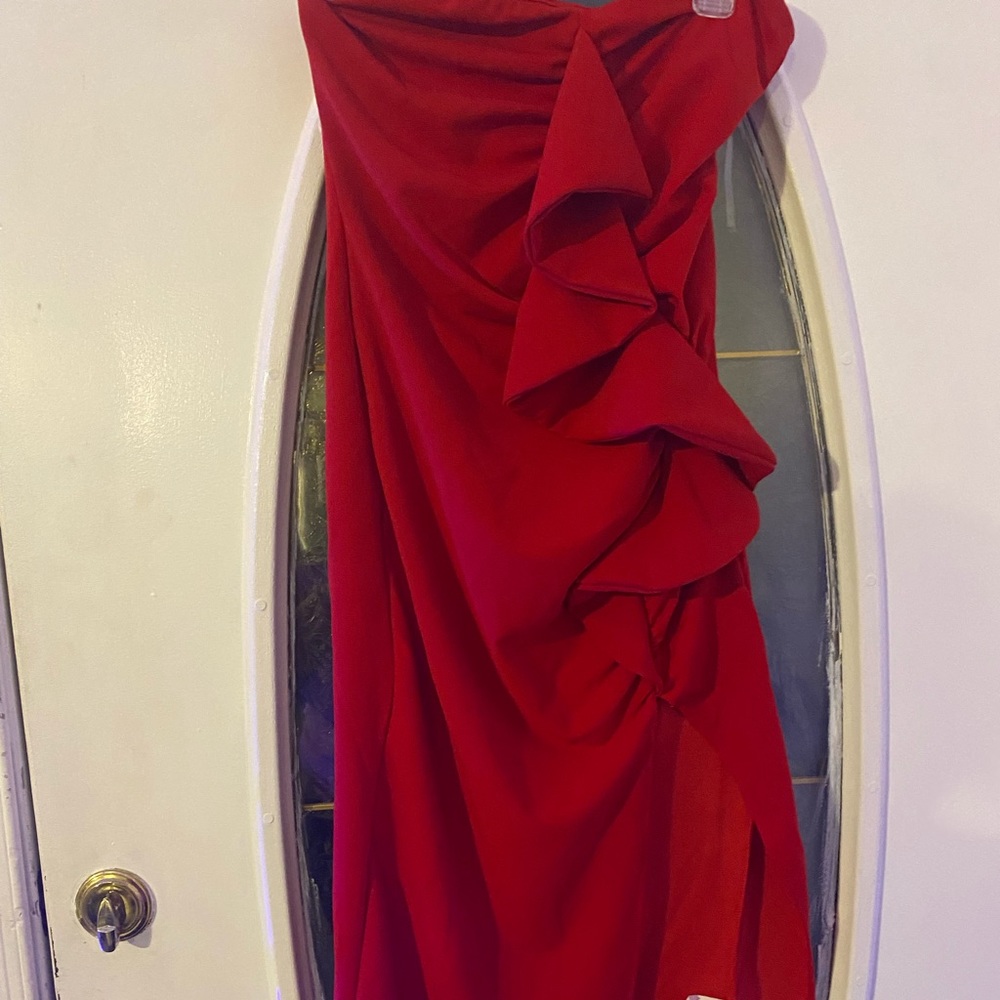 First kiss red dress